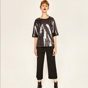 Zara Sequin Top